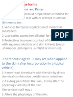 Semisolid Dosage Forms: Ointments, Creams, and Pastes (38