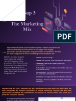 Group 3 Marketing Mix