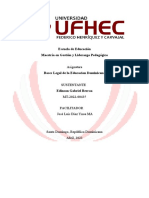 Bases Legales de La Educacion Dominicana - Edinson Berroa