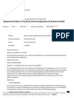 Sentencia de Tutela Nº 012 - 20 de Corte Constitucional, 22 de Enero de 2020 - Jurisprudencia - VLEX 839423405