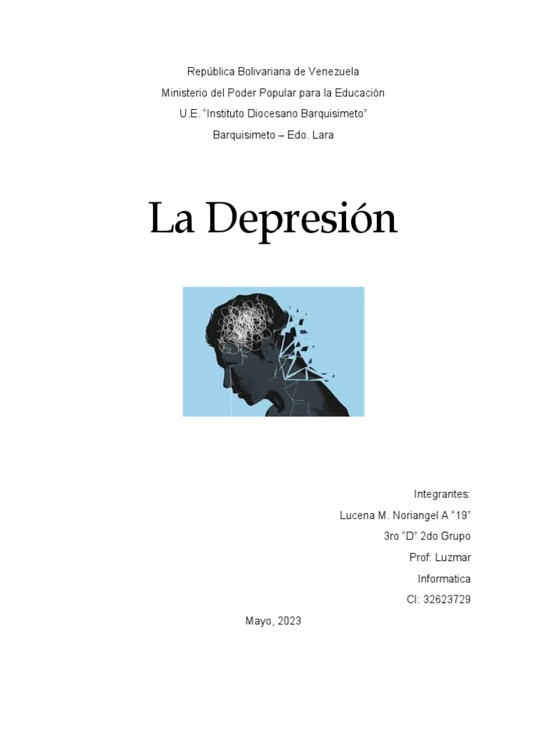 Impacto de la Depresión en Adolescentes | PDF | Trastorno depresivo ...