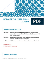 KD 3.10 Integral Tak Tentu Fungsi Aljabar PDF