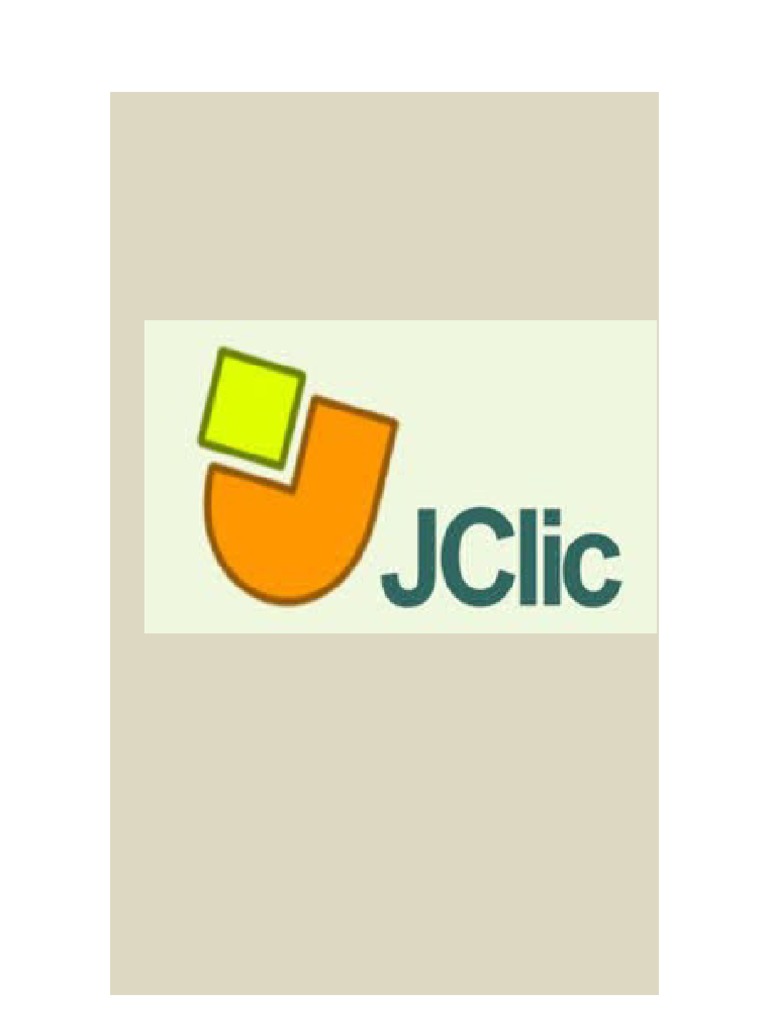 Creación de Actividades con JClic | PDF | Point and Click | Ventana ...