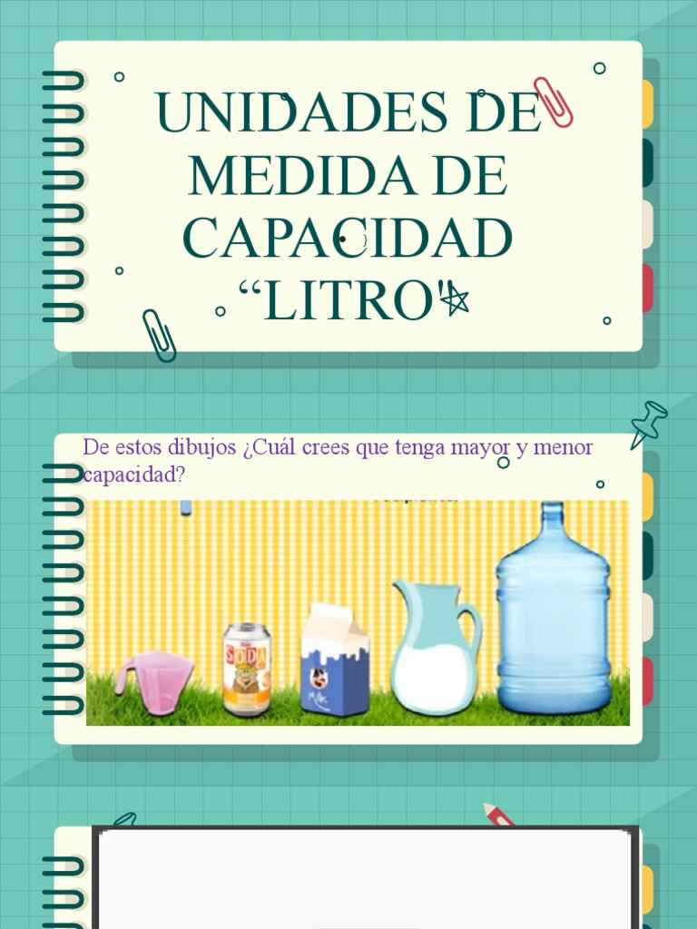 Unidades de Medida de Capacidad: Litros y Mililitros | PDF