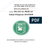 Dokumen Hail Evaluasi Tahunan Pelaporan Visi, Misi, Tujuan Dan Rencana Sekolah Tahunan (2019)