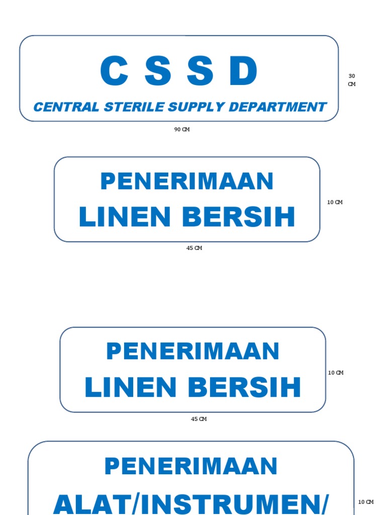Alat dan Proses di CSSD | PDF