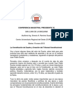 La Constitucion de Duarte y Creacion Del Tribunal Constitucional PDF