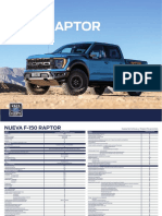 Ficha Tecnica Ford F 150 Raptor 2022 PDF