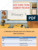 P5 - Science Third Term Assessment Review - Ak