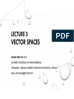 Lec 3 Vector Space