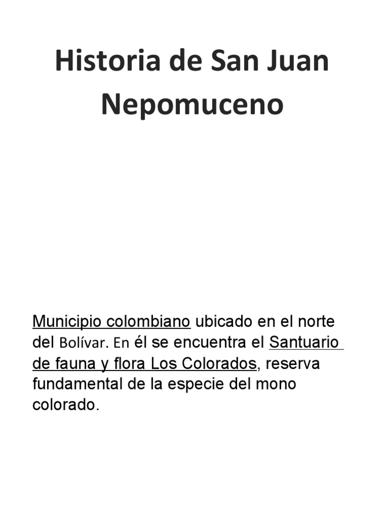 Historia de San Juan Nepomuceno | PDF