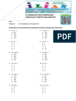 Soal Perkalian Dan Pembagian Bilangan Bulat Positif Dan Negatif Level 3 PDF
