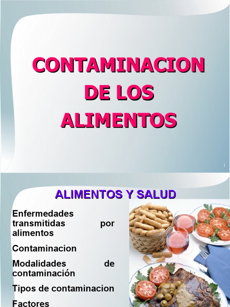 Tipos y Modalidades de Contaminación Alimentaria | PDF