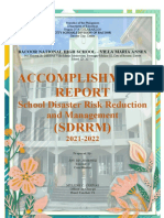 Accomplishment Report-DRRM - 2021-2022