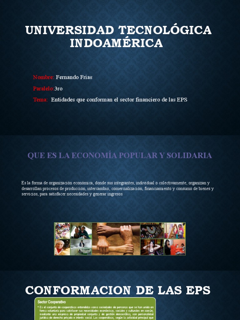 Entidades Que Conforman El Sector Financiero de La Economía Popular y ...