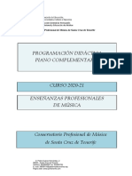 Programación de Piano Complementario PDF