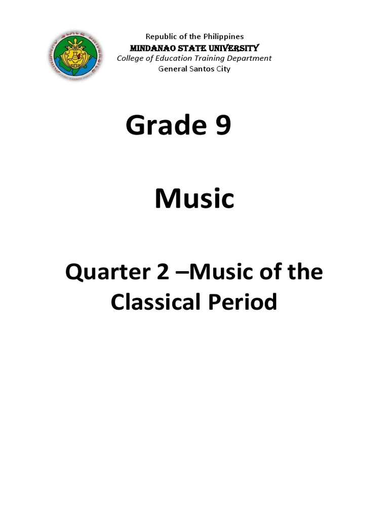 Music 9 2nd quarter pdf