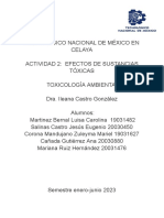 Efectos de Sustancias Tóxicas PDF