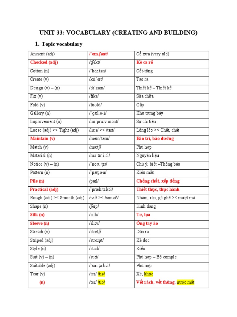 Unit 33 | PDF