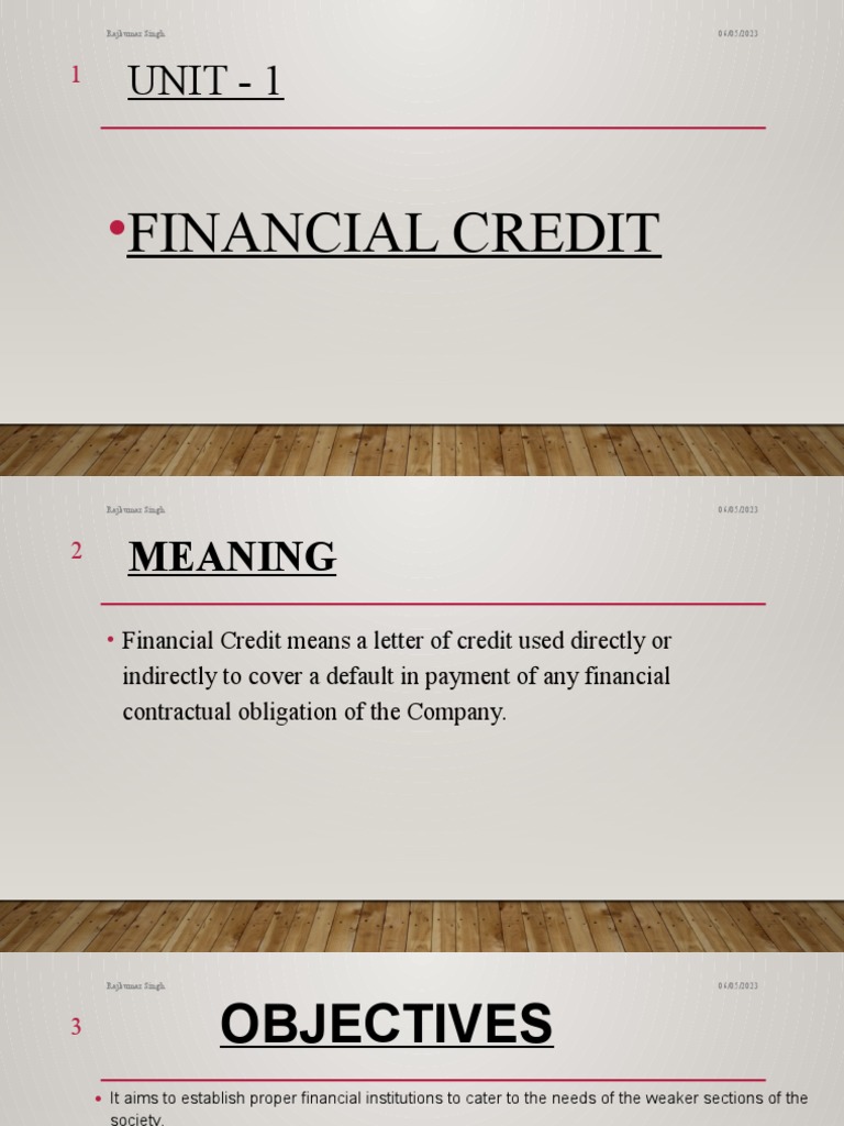 Unit 1 | PDF | Finance & Money Management