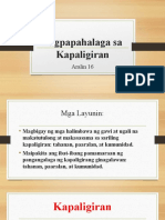 AP 1 - Aralin 16-Pagpapahalaga Sa Kapaligiran