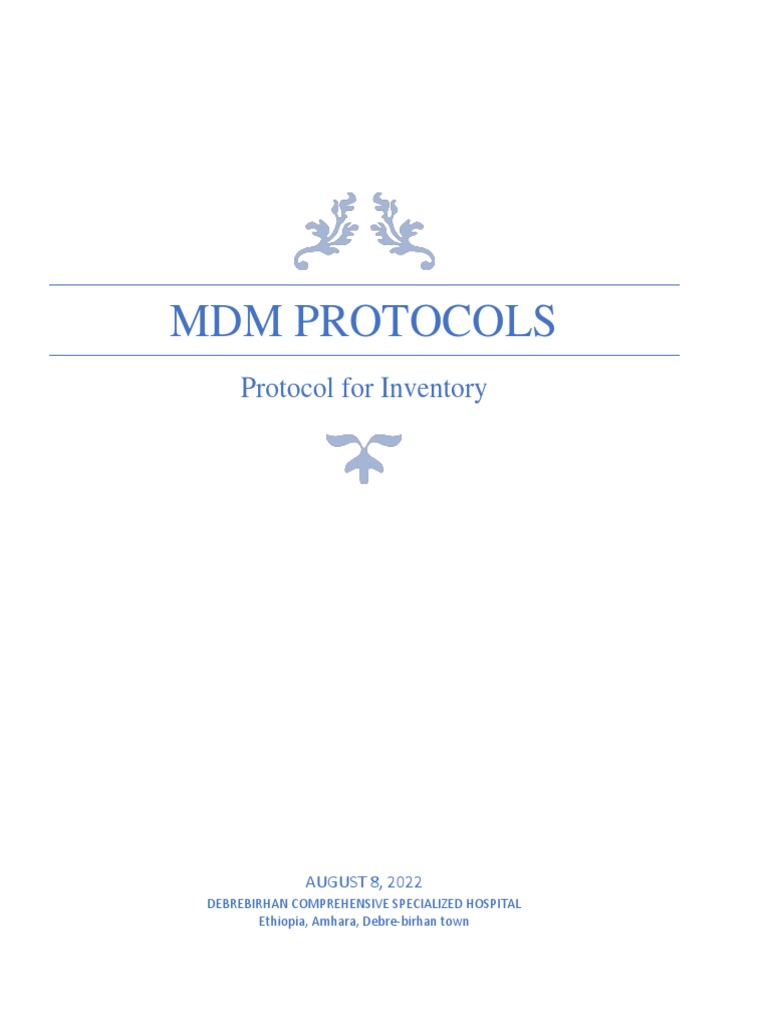 4 Protocol For Inventory PDF | PDF | Medical Device | Inventory