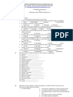 TLE 8 Examination (Sample)