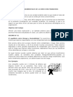 Axiomas Fundamentales de La Dirección Financiera