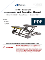 LR 60 LR 60P Low Rise Lift Manual 5900337 BendPak PDF