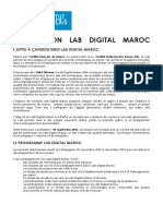 Appel A Projets Lab Digital Maroc 2022 PDF