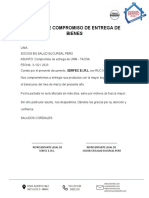 Carta de Compromiso de Entrega de Bienes