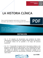 Documentos legales aplicados a la historia clínica