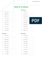 Werkblad Tafels Tot 10 Oefenen PDF