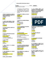 Evaluación Psicologia Social I