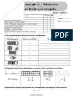 Les Fractions Simples Révision Au CM1 Et CM2 Évaluation Bilan 1 PDF