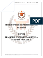 Financial Statement Analysis & Business Valuation