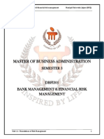 Bank and Financial Risk Management at Manipal University Jaipur