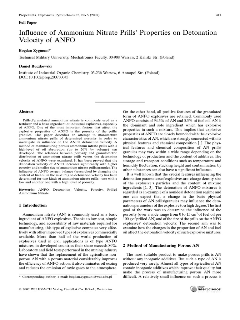 Charcteristics of Anfo PDF