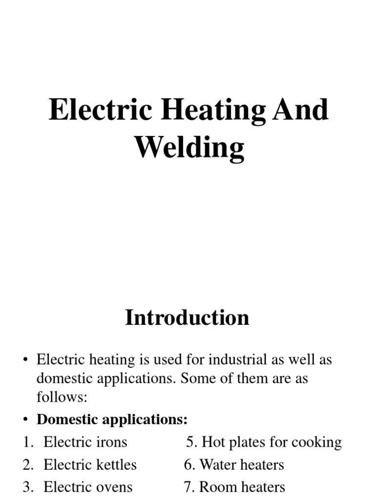of Electric Heating and Welding PDF PDF