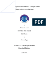 Spatio-Temporal Distribution of Drought in Pakistan