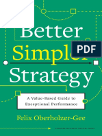 Better Simpler Strategy A Value Based Guide To Exceptional Performance PDF