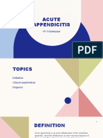 Acute Appendicitis