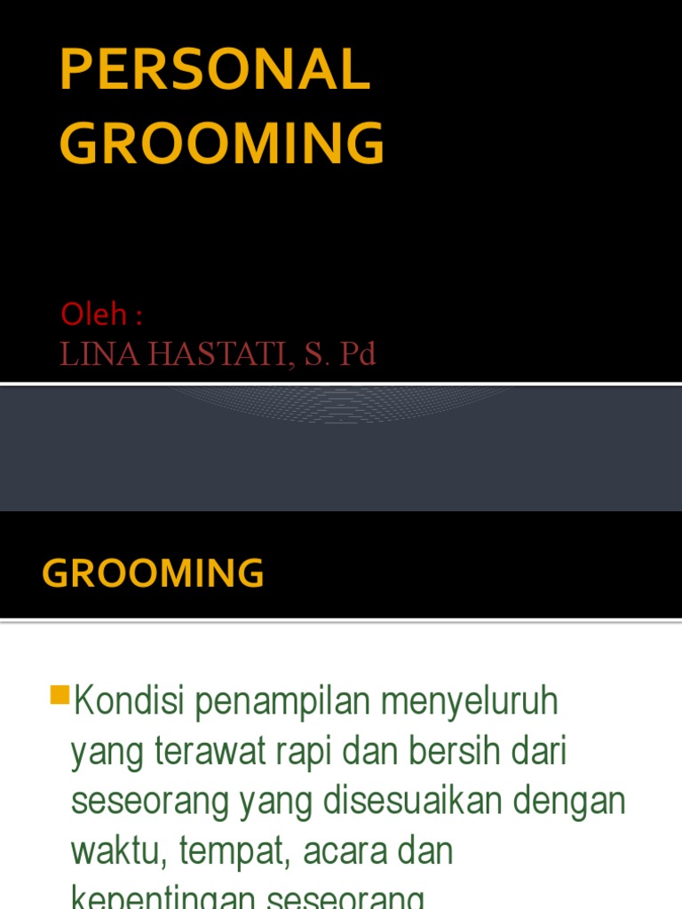 Personal Grooming PDF