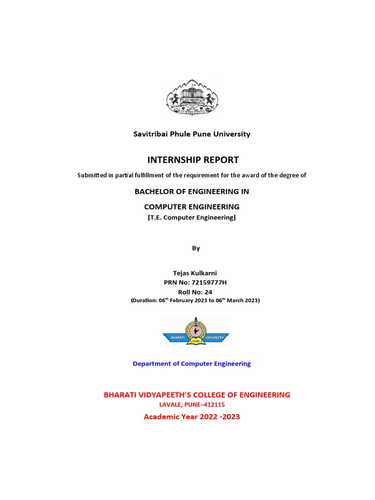 Software Development Internship Report | PDF | Bootstrap (Front End ...