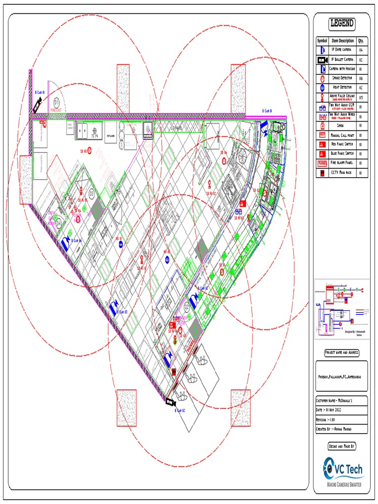 Phoenix Palladium FC Ahmedabad CCTV+FAS Layout PDF | PDF