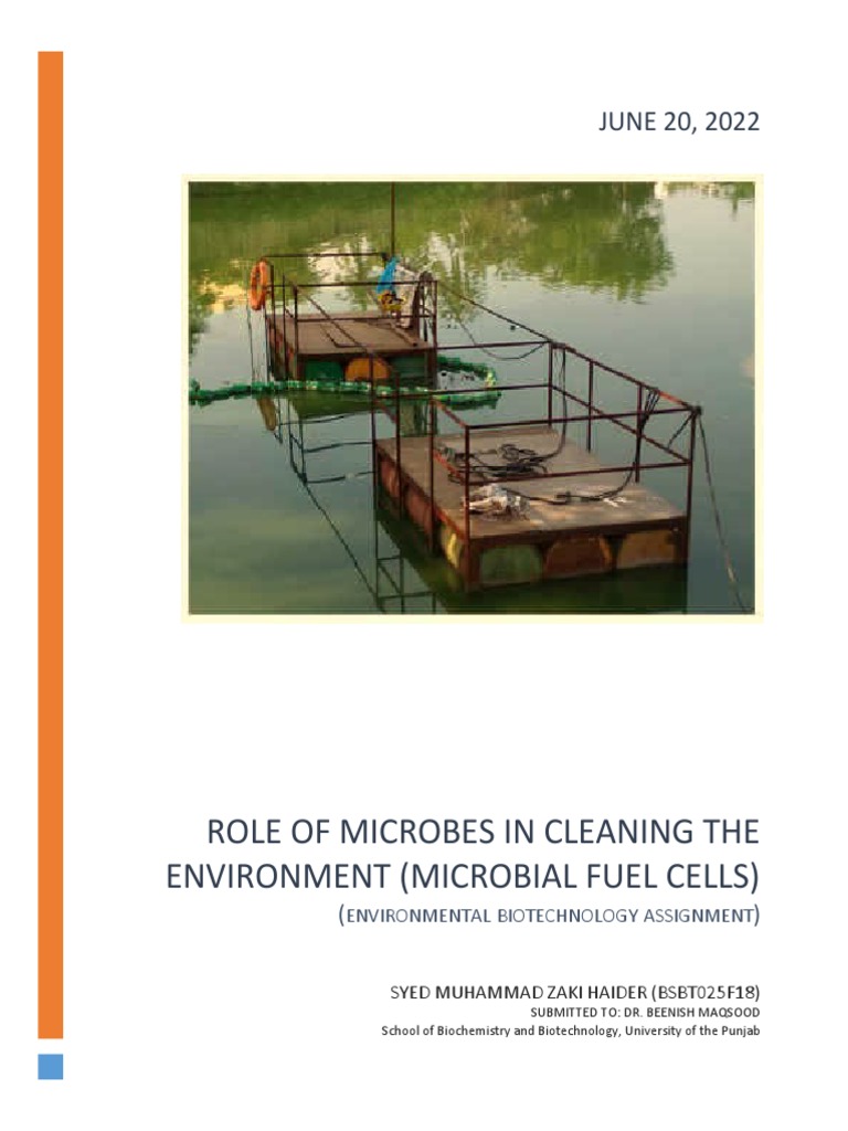 Microbial Fuel Cells for Environmental Cleanup | PDF