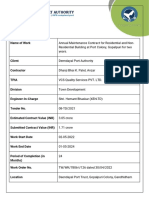 AMC For Residential and Non Residential Building at Port Colony Gopalpuri Project Report