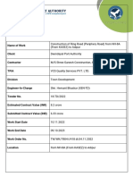 Construction of Ring Road Project Report