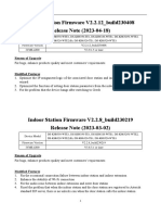 Indoor Station Firmware V2.2.12 - Build230408 Release Note PDF