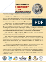 Folheto Encontro Comemorativo PAULUS GERDES